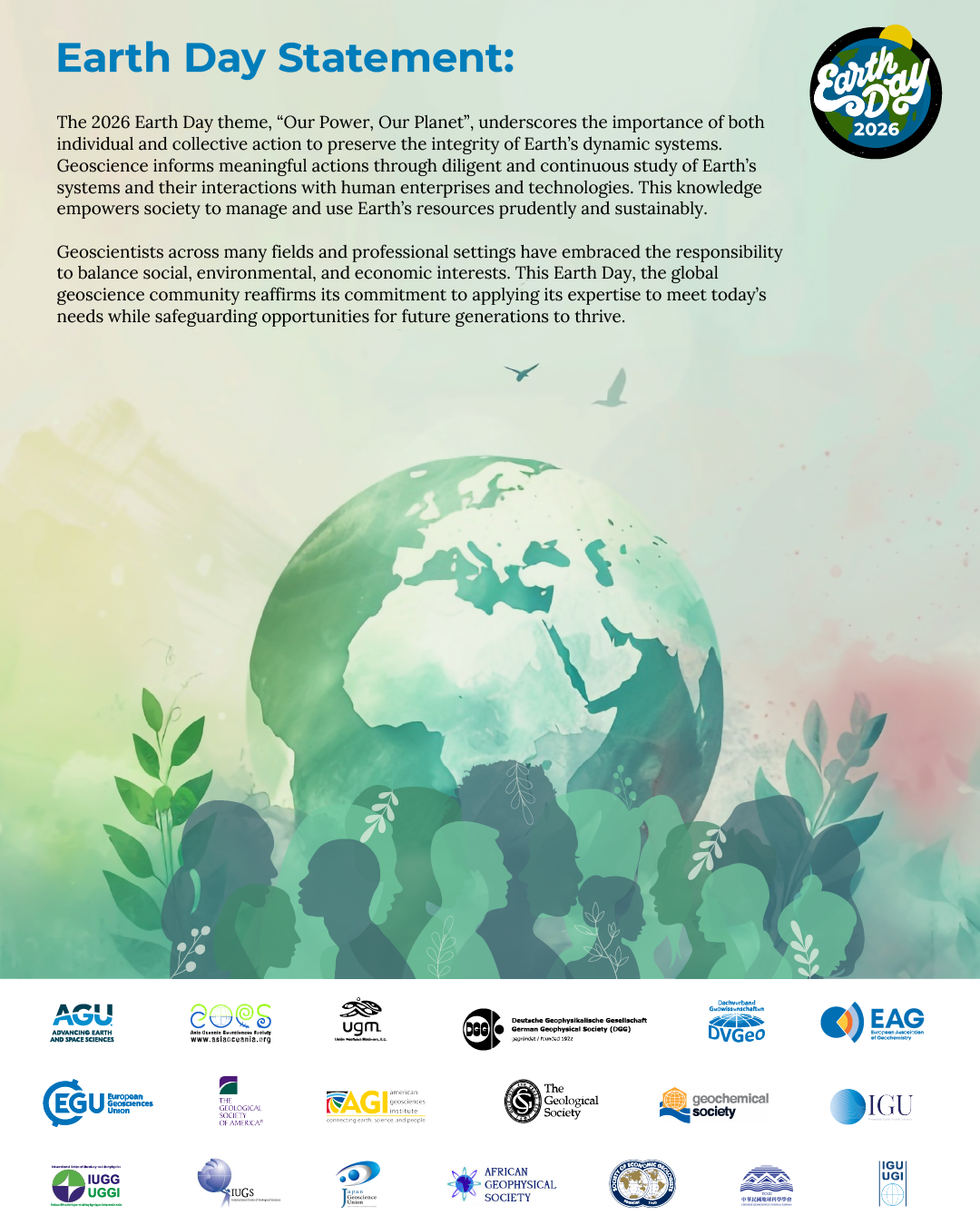 Dachverband der Geowissenschaften (DVGeo): Earth Day Statement 2026 Our ...